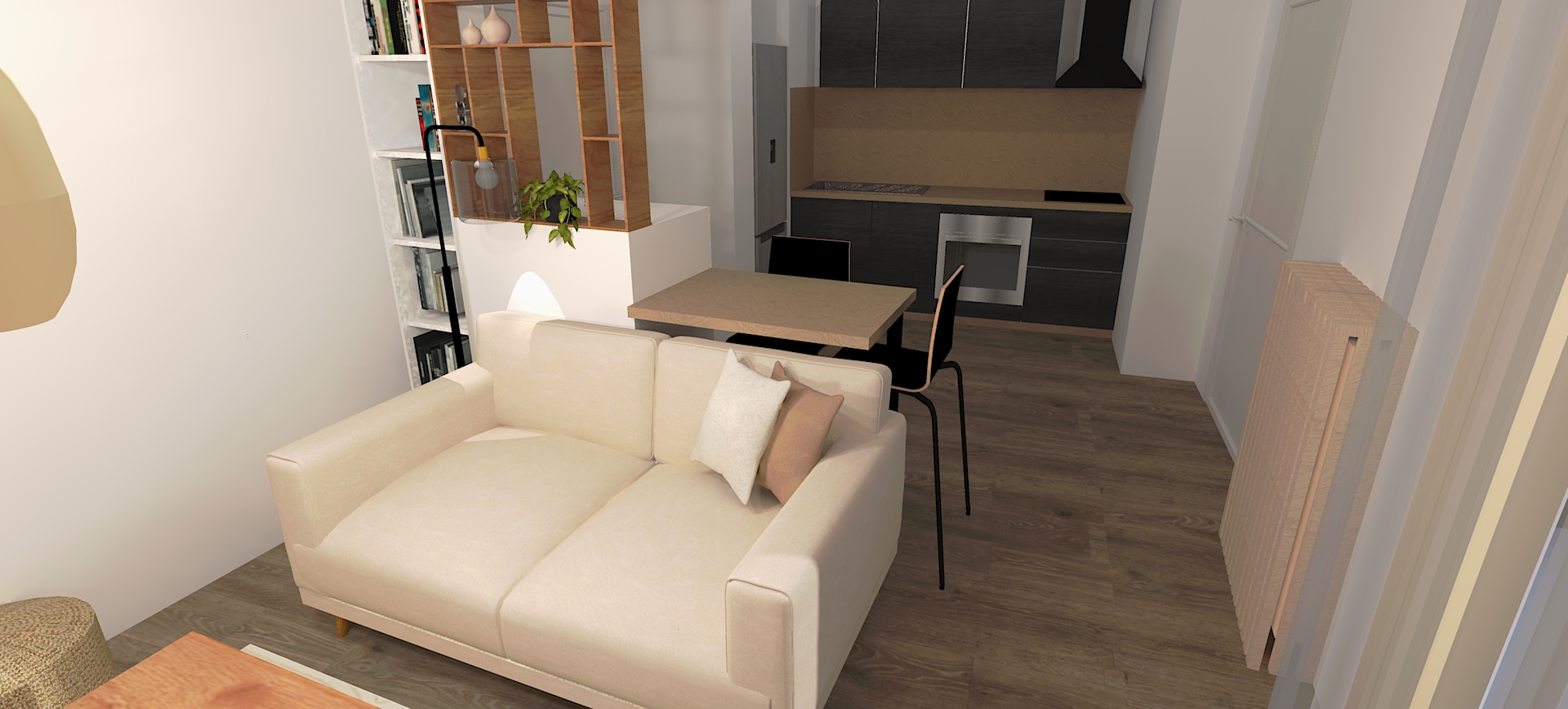 Photo d'aménagement 3D : projet de décoration d'intérieur pour voisine (après)